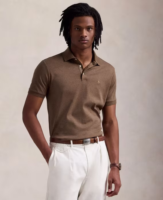 Polo Ralph Lauren Erkek Custom Slim Fit Soft Pamuklu Polo Tişört