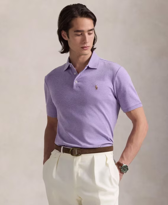 Polo Ralph Lauren Erkek Custom Slim Fit Soft Pamuklu Polo Tişört