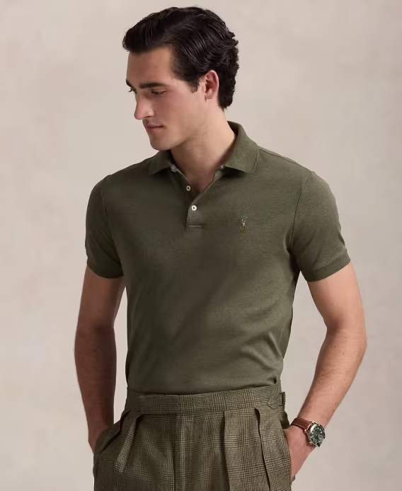 Polo Ralph Lauren Erkek Custom Slim Fit Soft Pamuklu Polo Tişört