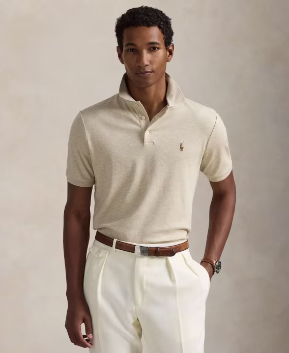 Polo Ralph Lauren Erkek Custom Slim Fit Soft Pamuklu Polo Tişört