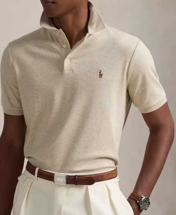 Polo Ralph Lauren Erkek Custom Slim Fit Soft Pamuklu Polo Tişört