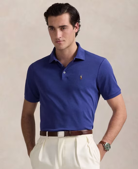 Polo Ralph Lauren Erkek Custom Slim Fit Soft Pamuklu Polo Tişört
