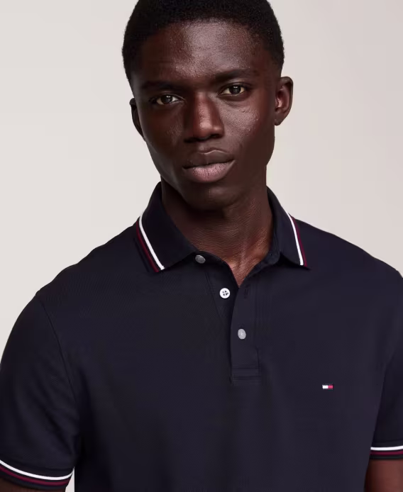 Tommy Hilfiger Erkek 1985 Tipped Slim Fit Polo Tişört