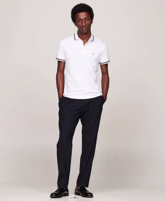 Tommy Hilfiger Erkek 1985 Tipped Slim Fit Polo Tişört