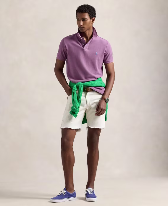 Polo Ralph Lauren Erkek Pamuklu Özel Slim Fit File Polo Tişört