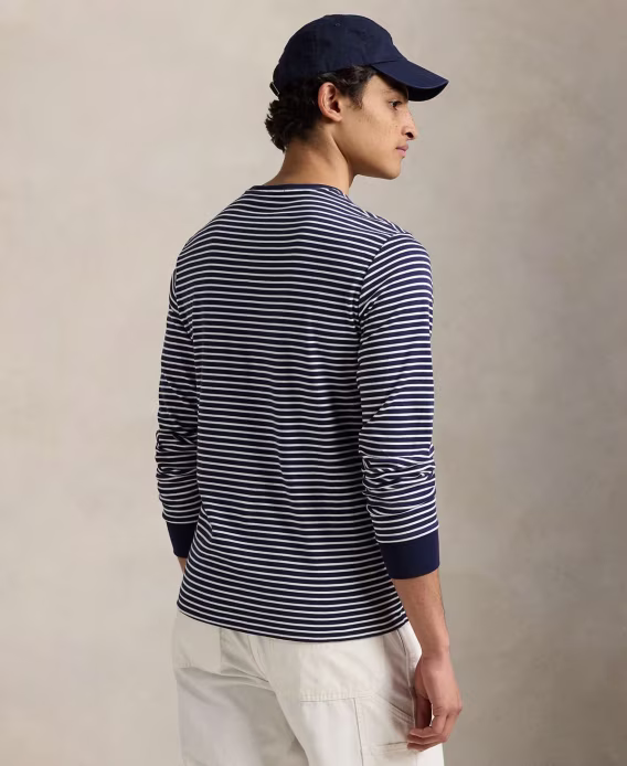 Polo Ralph Lauren Erkek Custom Slim Striped Soft Pamuklu Tişört