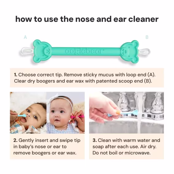Oogiebear Bebek Burun ve Kulak Temizleyici