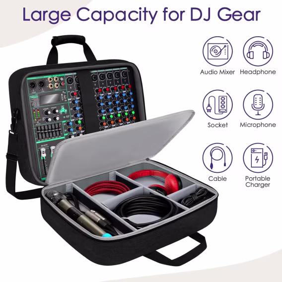 SNIGJAT 10mm Dolgulu Koruyucu DJ Mikser Çantası