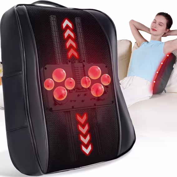 Boriwat Rolling&Shiatsu Isıtmalı 4D Yoğurma Sırt Masaj Aleti 