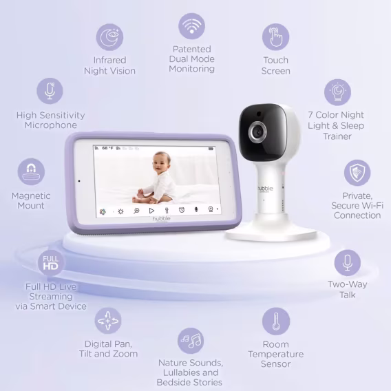 Hubble Nursery Pal Cloud 5" Hd WiFi Dijital Bebek Kamerası 