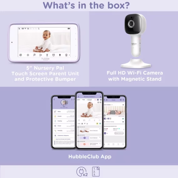 Hubble Nursery Pal Cloud 5" Hd WiFi Dijital Bebek Kamerası 