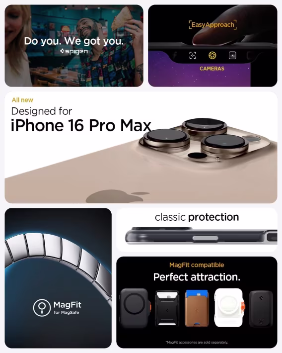 Spigen iphone 15 Pro Manyetik Klasik C1 MagFit Kılıf