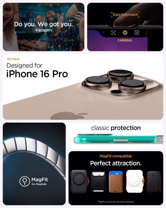 Spigen iphone 15 Pro Manyetik Klasik C1 MagFit Kılıf