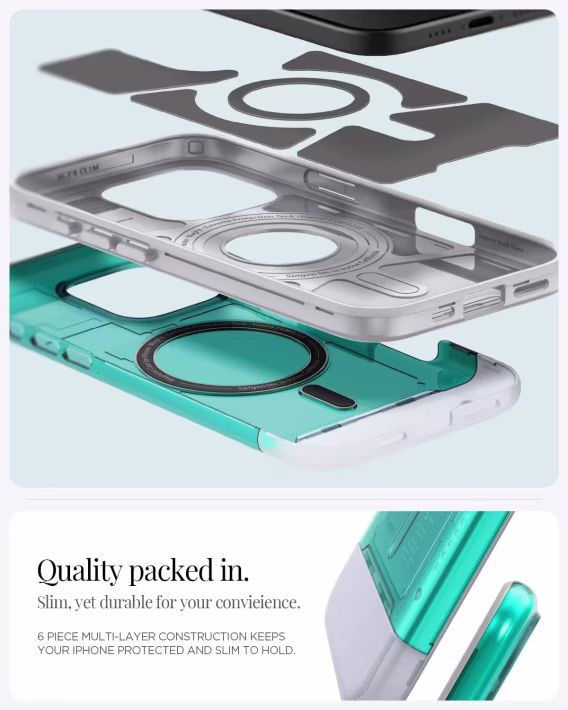 Spigen iphone 15 Pro Manyetik Klasik C1 MagFit Kılıf