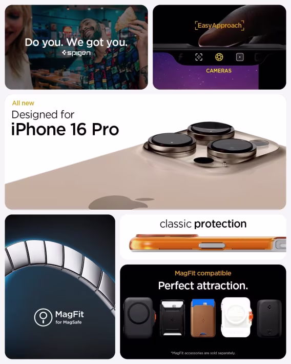 Spigen iphone 15 Pro Manyetik Klasik C1 MagFit Kılıf