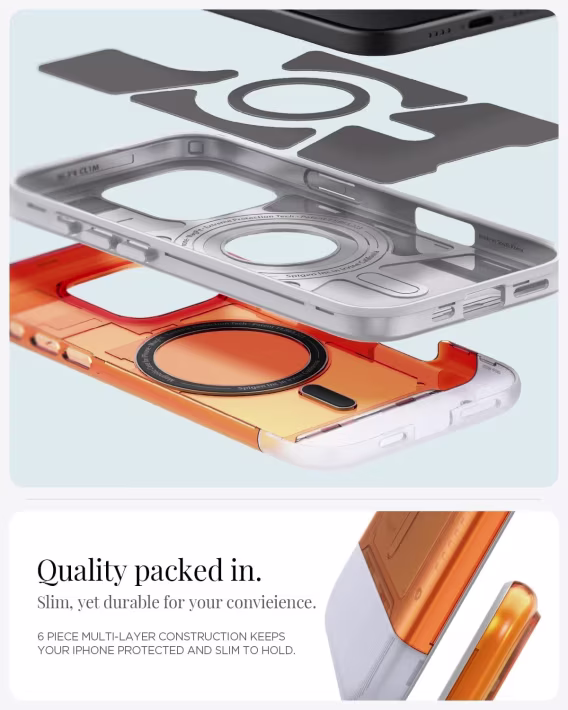 Spigen iphone 15 Pro Manyetik Klasik C1 MagFit Kılıf