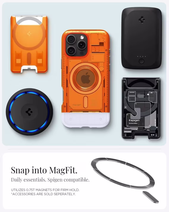 Spigen iphone 15 Pro Manyetik Klasik C1 MagFit Kılıf