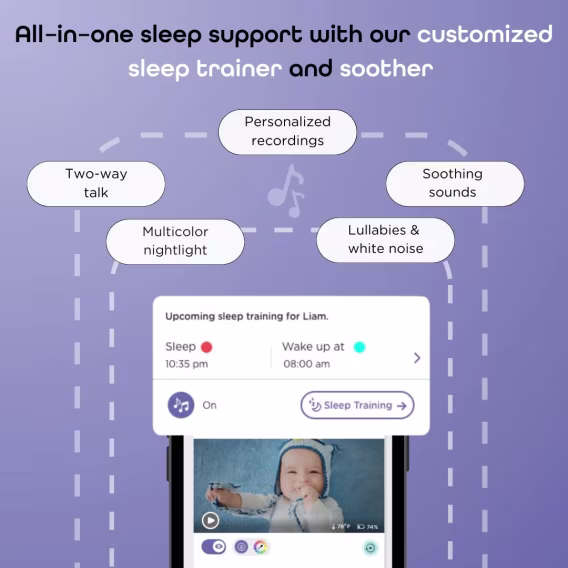 HUBBLE SkyVision Pro İkili AIGeliştirilmiş HD Akıllı Bebek Monitörü