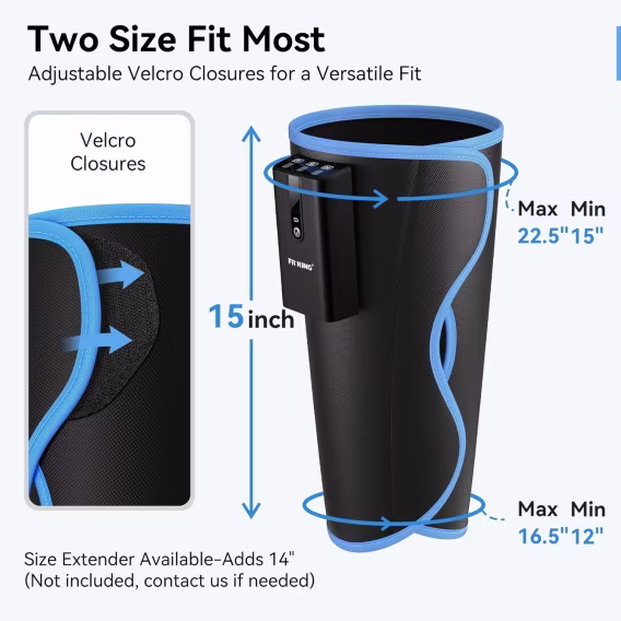 FIT KING Kablosuz Isıtmasız Bacak Masaj Aleti Ağrı Giderici