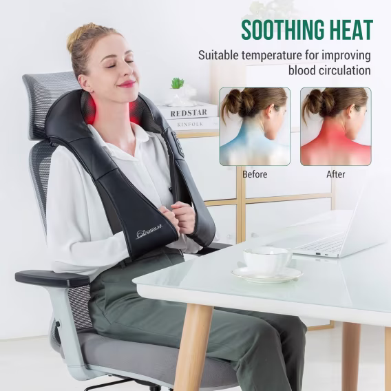 Snailax Shiatsu Boyun ve Omuz Masaj Aleti  SL-128B
