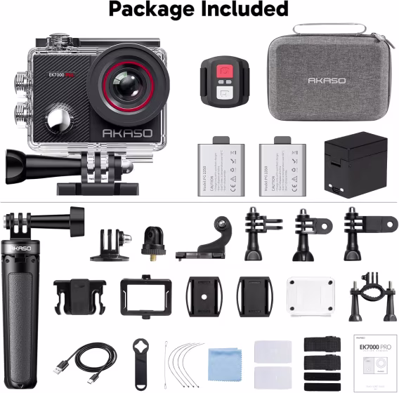 AKASO EK7000 Pro 4K Su Geçirmez Dokunmatik Ekranlı Aksiyon Kamerası