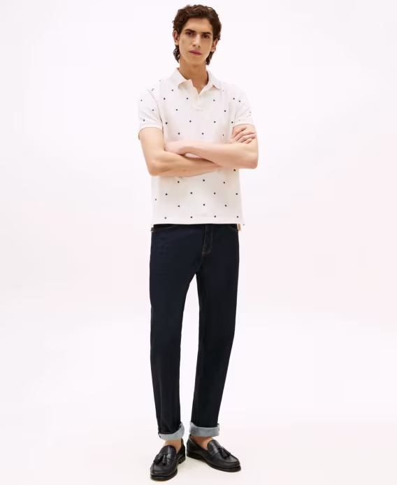 Tommy Hilfiger Erkek All Over Yıldız Baskılı Polo Tişört