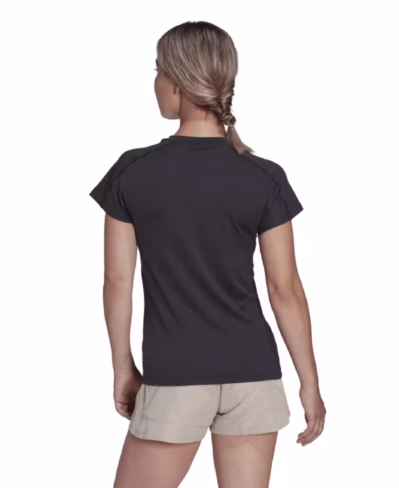 Adidas Kadın Antrenman Nem Emici Logo V Yaka Tişört