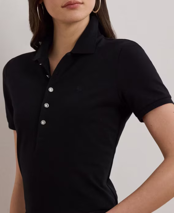 Lauren Ralph Lauren Kadın Pike Polo Tişört