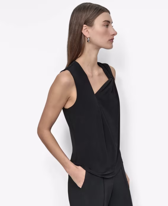 DKNY Kadın Asimetrik Yaka Kolsuz Üst