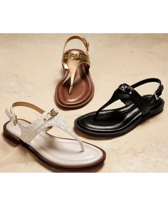 Michael Kors Mandy Logo Slingback Parmak Arası Terlik