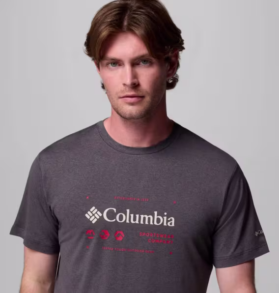 Columbia Erkek Kwick Hike™ Grafik Kısa Kollu Tişört