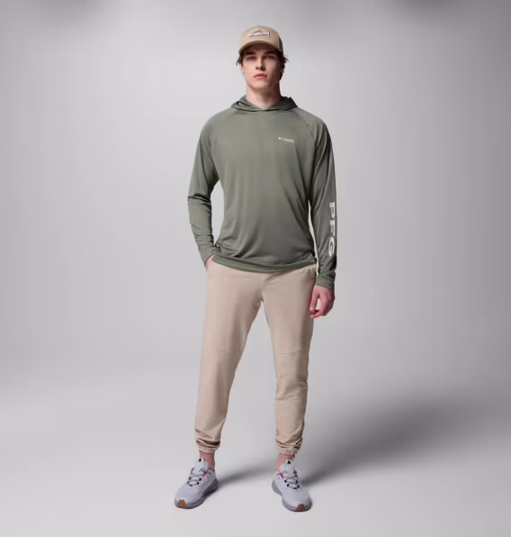 Columbia Erkek PFG Terminal Tackle™ Kapüşonlu Sweatshirt  Uzun Boy