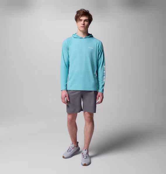 Columbia Erkek PFG Terminal Tackle™ Kapüşonlu Sweatshirt  Uzun Boy