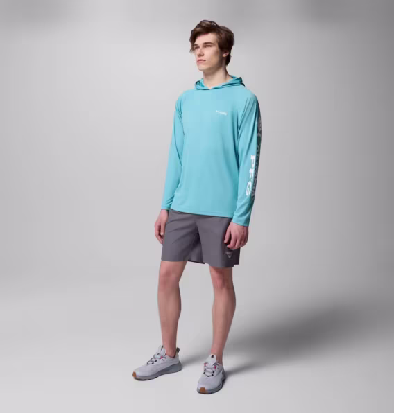 Columbia Erkek PFG Terminal Tackle™ Kapüşonlu Sweatshirt  Uzun Boy