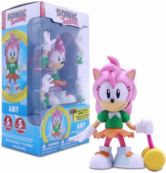 Sonic The Hedgehog Amy Rose Yapılandırılabilir Aksiyon Figürü