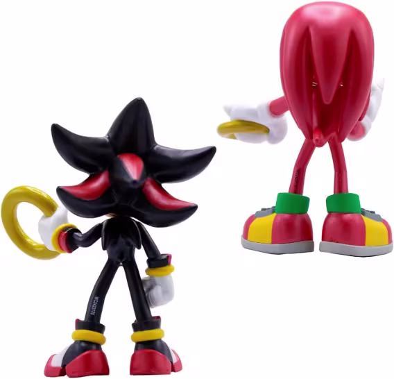 Just Toys LLC Sonic The Hedgehog Metalik Knuckles & Shadow Aksiyon Figürleri