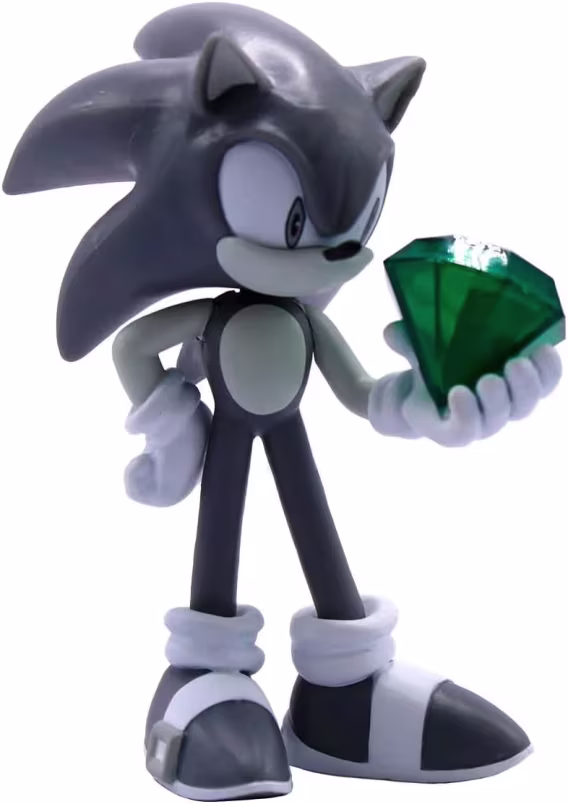 Just Toys LLC Sonic The Hedgehog Figürü, Siyah & Beyaz Sınırlı Sayıda Üretim