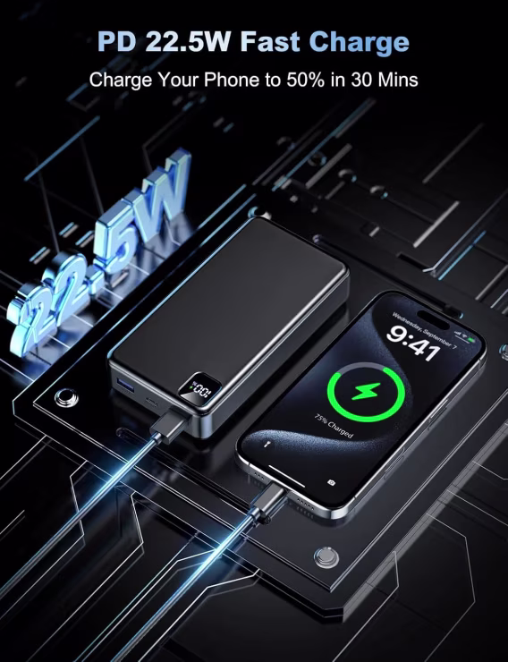Moihosso Taşınabilir Şarj Cihazı Power Bank 56800mAh Pil