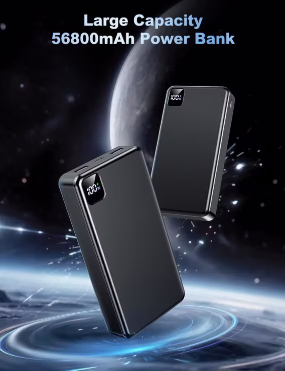 Moihosso Taşınabilir Şarj Cihazı Power Bank 56800mAh Pil
