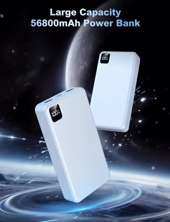 Moihosso Taşınabilir Şarj Cihazı Power Bank 56800mAh Pil