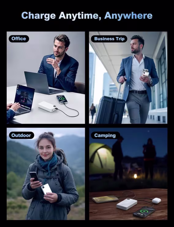 Moihosso Taşınabilir Şarj Cihazı Power Bank 56800mAh Pil