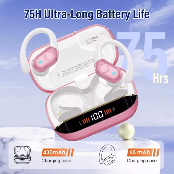 Qecnato Kablosuz Bluetooth Kulaklık