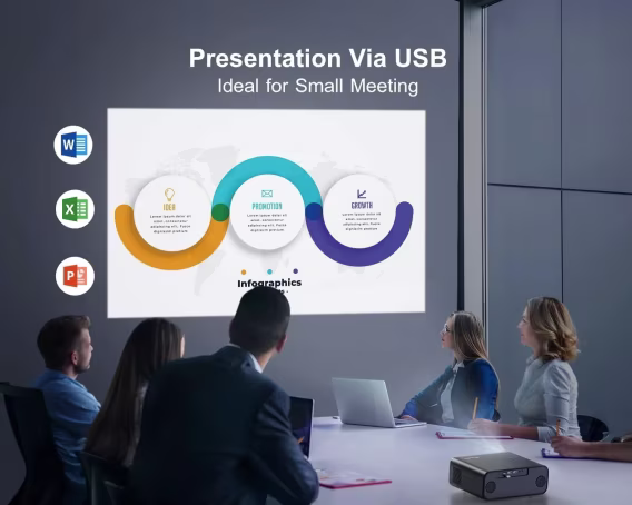 Wimius P62 1080P Wife 6 Bluetooth Dış Mekan Film Projektörü 