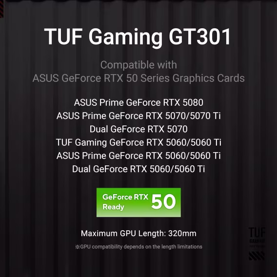 ASUS TUF Gaming GT502 Beyaz ATX MidTower Bilgisayar Kasası