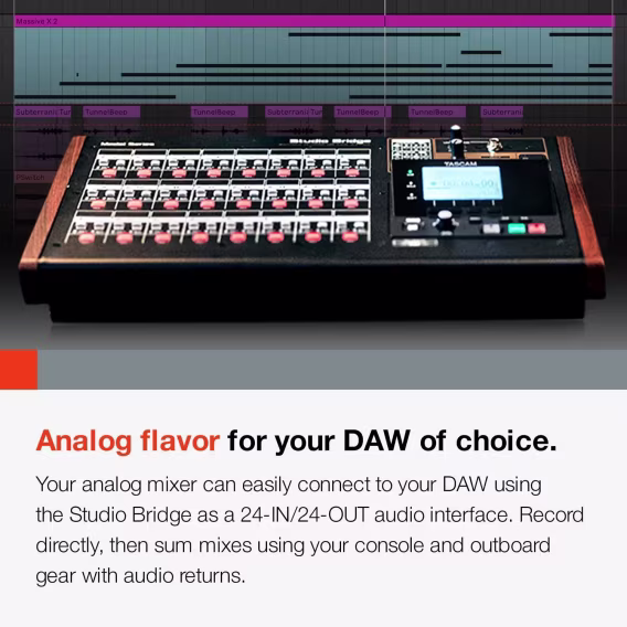 TASCAM Studio Bridge 24 Kanallı Çok Kanallı Kaydedici