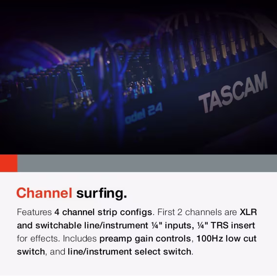 Tascam Model 24 Kanallı Mikser