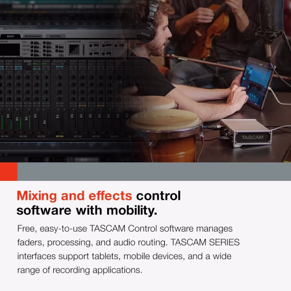 Tascam SERIES 102i MIDI 10 Giriş/2 Çıkış USB Ses Arabirimi 