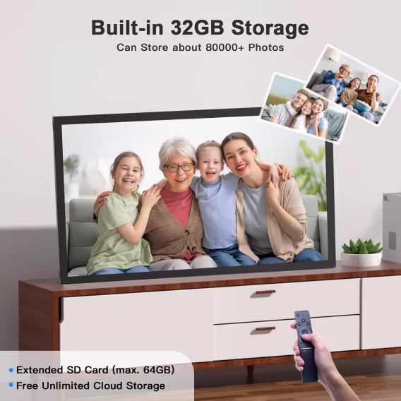 FULLJA Dijital 2K IPS Akıllı Çerçeve 11 inç