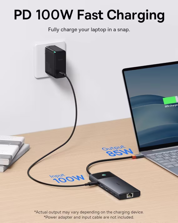 Baseus Dual Monitor 10'u 1 Arada Docking Station