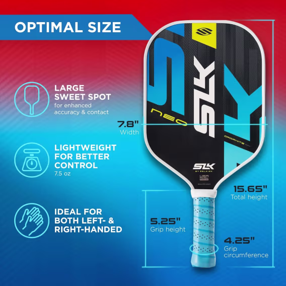 Selkirk Sport Pickleball Raket Seti 2'li  Kırmızı/Mavi Grafit